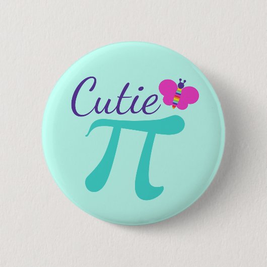 Süsse Pi Symbol Math Pub Button (Vorderseite)