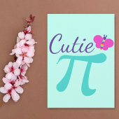 Süsse Pi Symbol Niedliche Math Pun Card