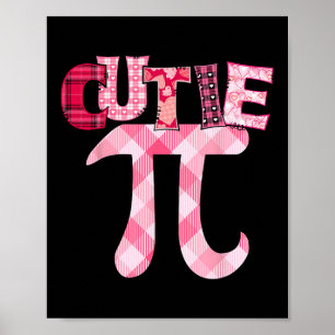 Süsse Pi Tag 3.14 Math Lehrer Geek Funny Valentin Poster