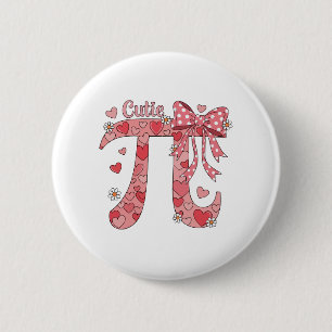 Süße Pi-Tag Coquette Frauen Kinder Mädchen Mathe Button