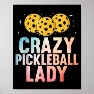Süße Pickleball-Kunst für Frauen Mama Oma Pickle Poster