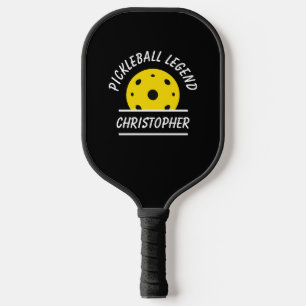 Süße Pickleball-Legende Name Ball Schwarz Gelb Lus Pickleball Schläger