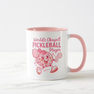 Süße Pickleball-Spielerin Rosa Lustige Pickleballe Tasse