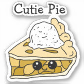 Süsse Pie Apple Pie Cartoon Sticker (Vorderseite)
