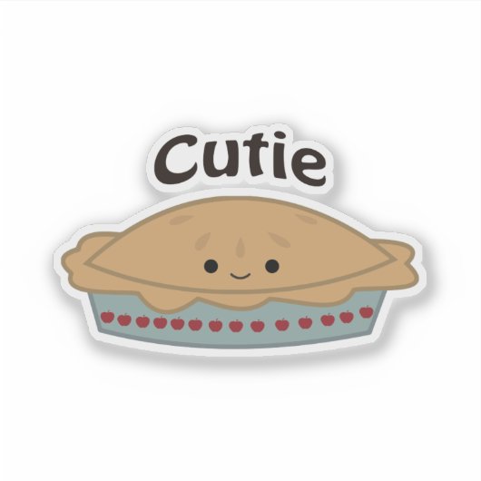 Süsse Pie Aufkleber (Vorderseite)