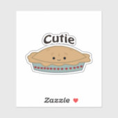 Süsse Pie Aufkleber (Blatt)