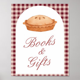 Süsse Pie Baby Duschbücher & Geschenke Unterschrif Poster