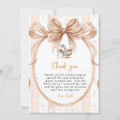 Süsse Pie Baby Dusche Danke Karte (Vorderseite)