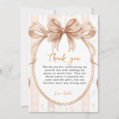 Süsse Pie Baby Dusche Danke Karte (Vorderseite)
