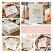 Süsse Pie Baby Dusche Danke Karte - Fall-Themed