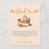 Süsse Pie Baby Dusche Danke Postkarte (Vorderseite)