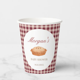 Süsse Pie Baby Dusche Pappbecher