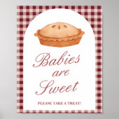 Süsse Pie Baby Dusche Sweet Leckerei Gefallen Unte Poster (Vorne)