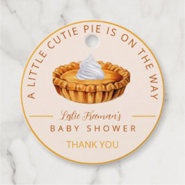 Süsse Pie Baby Dusche Vielen Dank Tag Geschenkanhänger