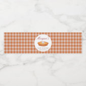 Süsse Pie Baby Dusche Wasserflaschenetikett (Einzelnes Label)