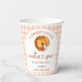 Süsse Pie Baby Duwer Gender Neutral Paper Pappbecher (Rückseite)