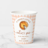 Süsse Pie Baby Duwer Gender Neutral Paper Pappbecher (Vorderseite)