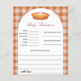 Süsse Pie Baby Predictions Spielkarte