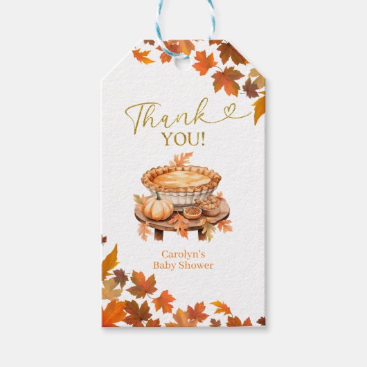 Süsse Pie Baby Shooting Tag Geschenkanhänger (Vorderseite)