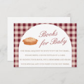 Süsse Pie Babydusche Bücher für Kinderkarte Begleitkarte (Vorne/Hinten)