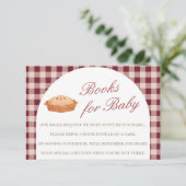 Süsse Pie Babydusche Bücher für Kinderkarte Begleitkarte (Stehend Vorderseite)