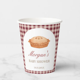Süsse Pie Babydusche Papiertüten Pappbecher