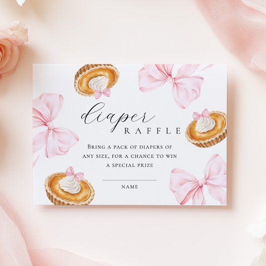 Süsse Pie Babydusche Windelwanne Begleitkarte