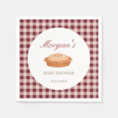 Süsse Pie Babyduschpapier Serviette (Vorderseite)