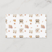 Süsse Pie Backbücher für Baby Fall Babydusche Begleitkarte (Rückseite)