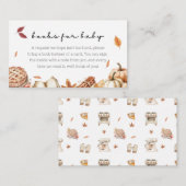 Süsse Pie Backbücher für Baby Fall Babydusche Begleitkarte (Vorne/Hinten)