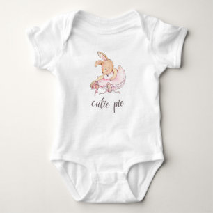 Süsse Pie Ballerina Bunny Baby Bodysuit Baby Strampler