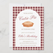 Süsse Pie Birthday Einladung (Vorderseite)