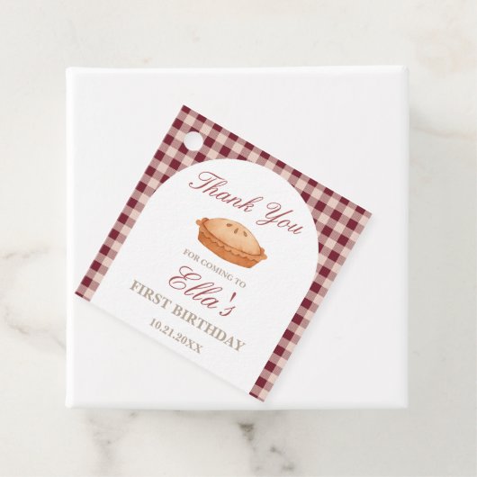 Süsse Pie Birthday Geschenkanhänger (Beispiel)