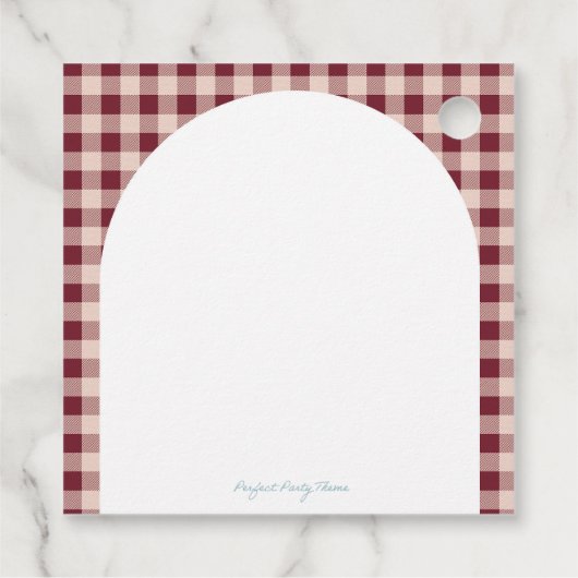 Süsse Pie Birthday Geschenkanhänger (Rückseite)