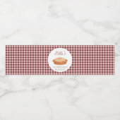 Süsse Pie Birthday Wasserflaschenetikett (Einzelnes Label)