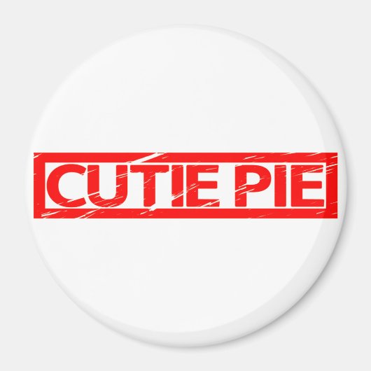 Süsse Pie Briefmarke Magnet (Vorne)