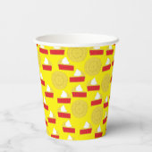 Süsse Pie Cherry 1. Geburtstag Party Kinder Pappbecher (Rückseite)