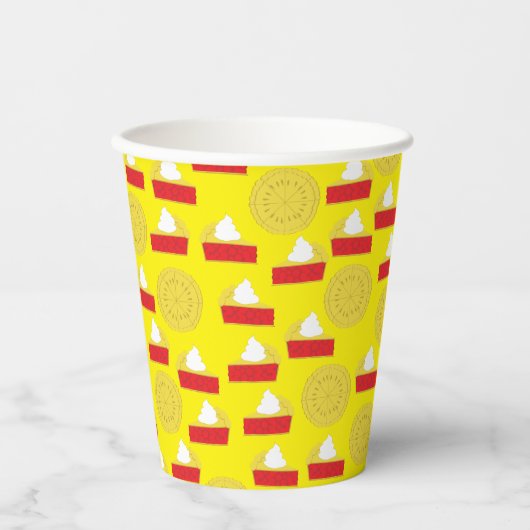 Süsse Pie Cherry 1. Geburtstag Party Kinder Pappbecher (Vorderseite)