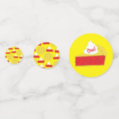 Süsse Pie Cherry 1. Geburtstag Party Thema Konfetti (Vorderseiten)