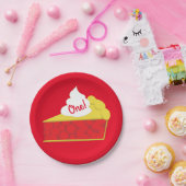 Süsse Pie Cherry 1. Geburtstag Party Thema Pappteller (Party)