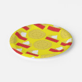 Süsse Pie Cherry 1. Geburtstag Party Thema Pappteller (Schrägansicht)