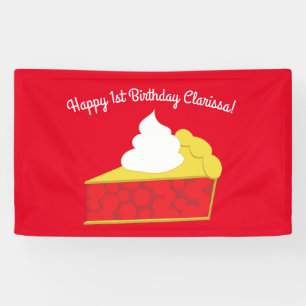 Süsse Pie Cherry Geburtstagsparty Banner