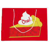 Süsse Pie Cherry Geburtstagsparty Große Geschenktüte (Vorderseite)