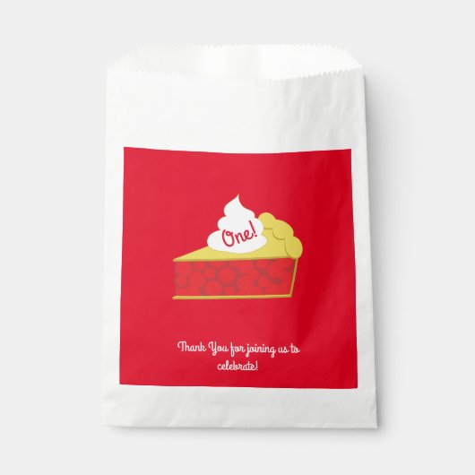 Süsse Pie Cherry Kids Geburtstagsparty Geschenktütchen (Vorderseite)