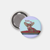 Süße Pie Chihuahua Magnet (Vorderseite/Rückseite)