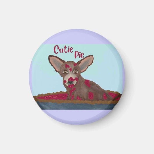 Süße Pie Chihuahua Magnet (Vorne)