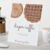 Süsse Pie Diaper Raffle Babydusche Zeichen Sockelschild (In Situ)