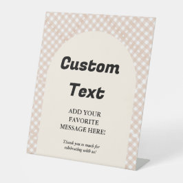 Süsse Pie Erntedank Baby Dusche Gefallen Zeichen Sockelschild