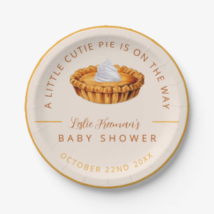 Süsse Pie Erntedank Baby Dusche Teller