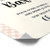 Süsse Pie Erntedank Babydusche Gefälligkeitszeiche Poster (Ecke)